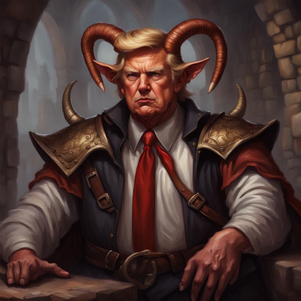 Photorealistic Tiefling in Baldur's Gate