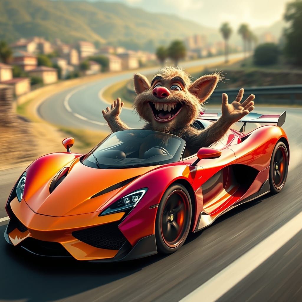 Эх покатаемся!!!! Во время создания этого изображения ни одна машина не пострадала! =))