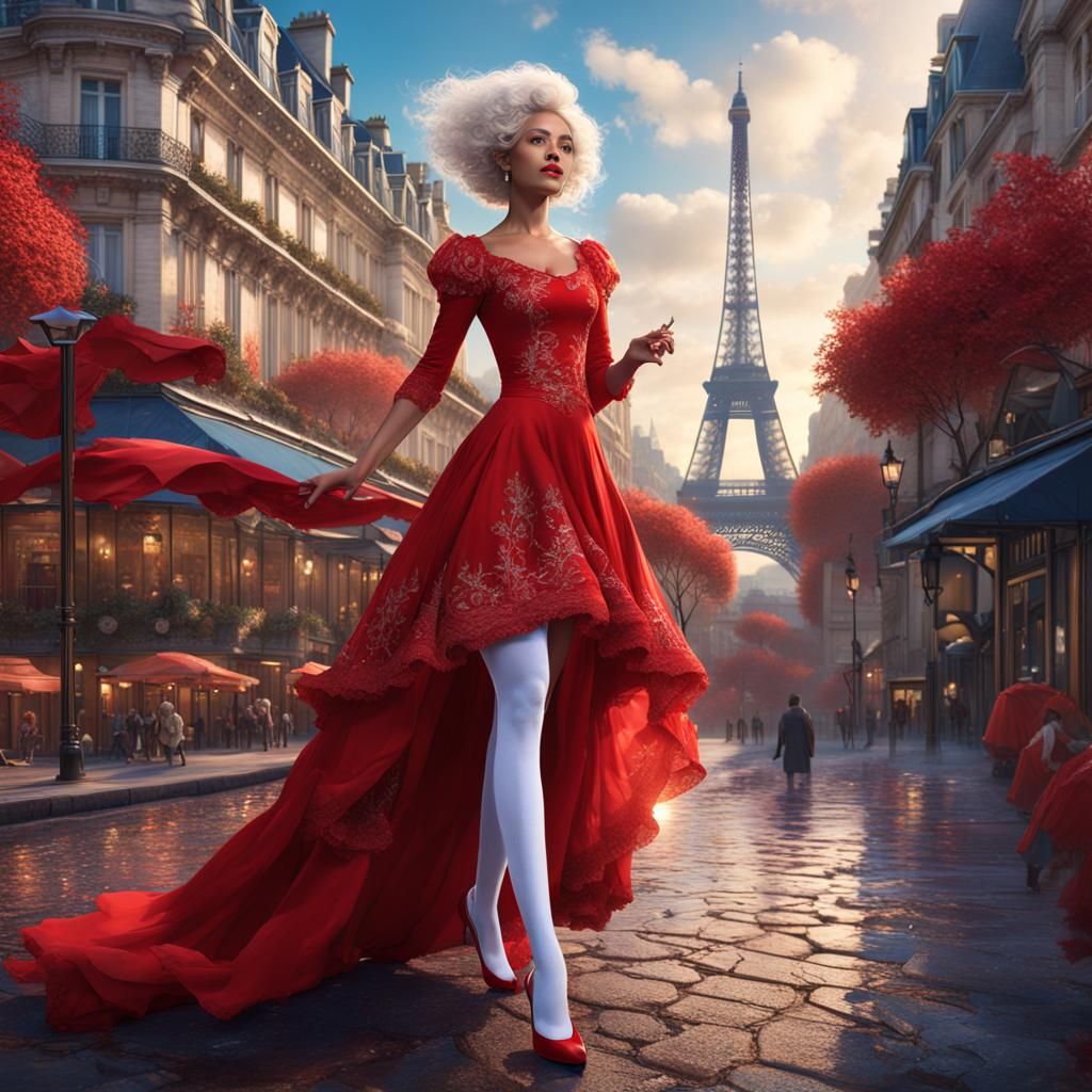 M3gan in Paris: Detailed Matte Painting