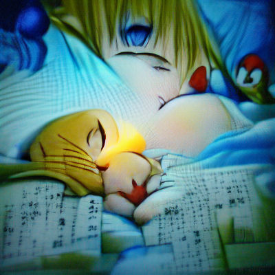 Serene Anime Good Night Illustration