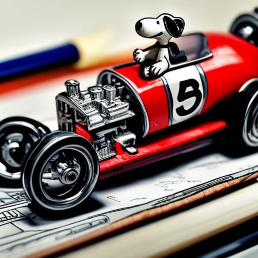 Snoopy and the Red baron, Hot wheels, Red Diecast Vehicle, mint condition, hot wheels toy car, P...