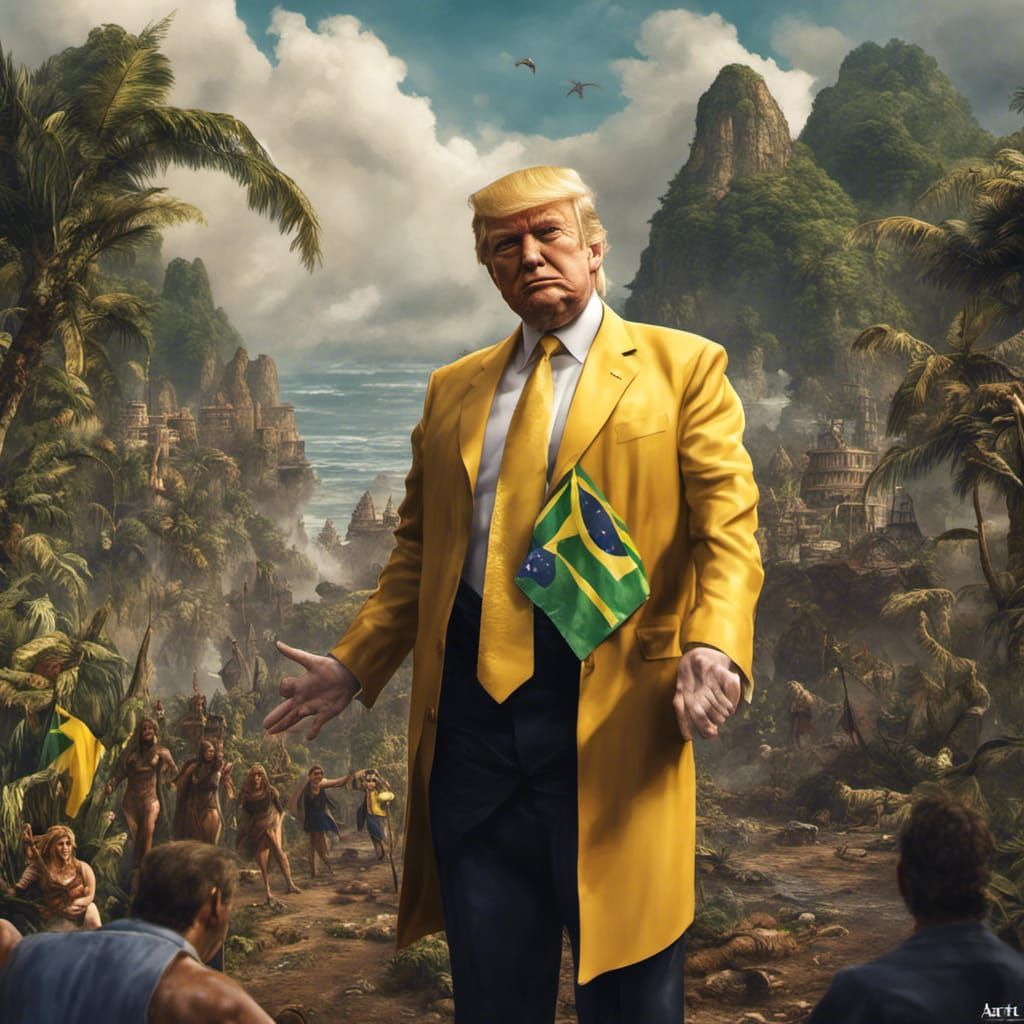 Donald Trump as Brazilian: Detailed Matte Painting