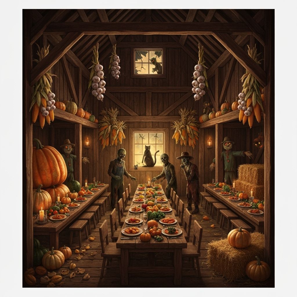 Zombie Harvest Festival in Rustic Barn
