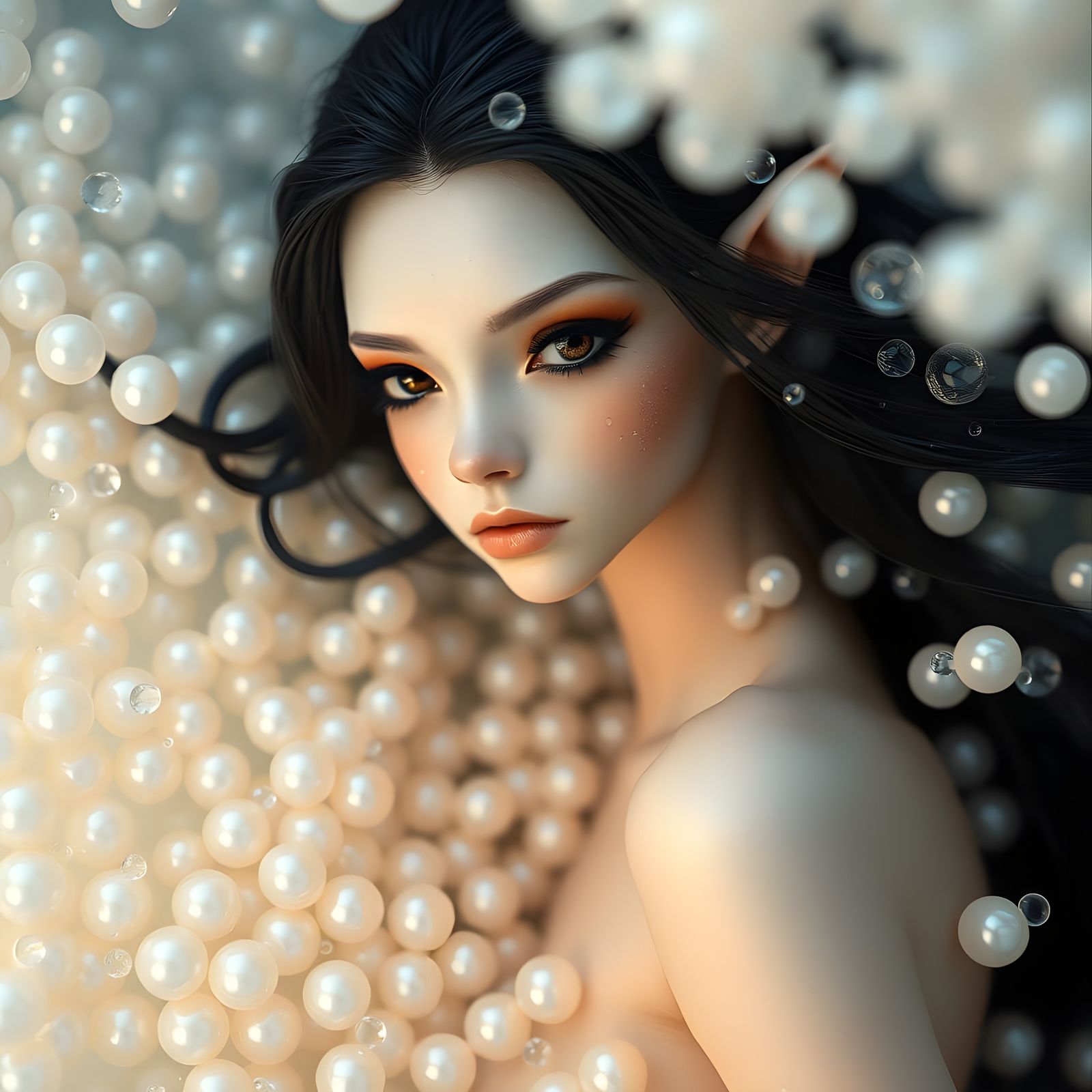 A Water Nymph Emerges in Ethereal Beauty