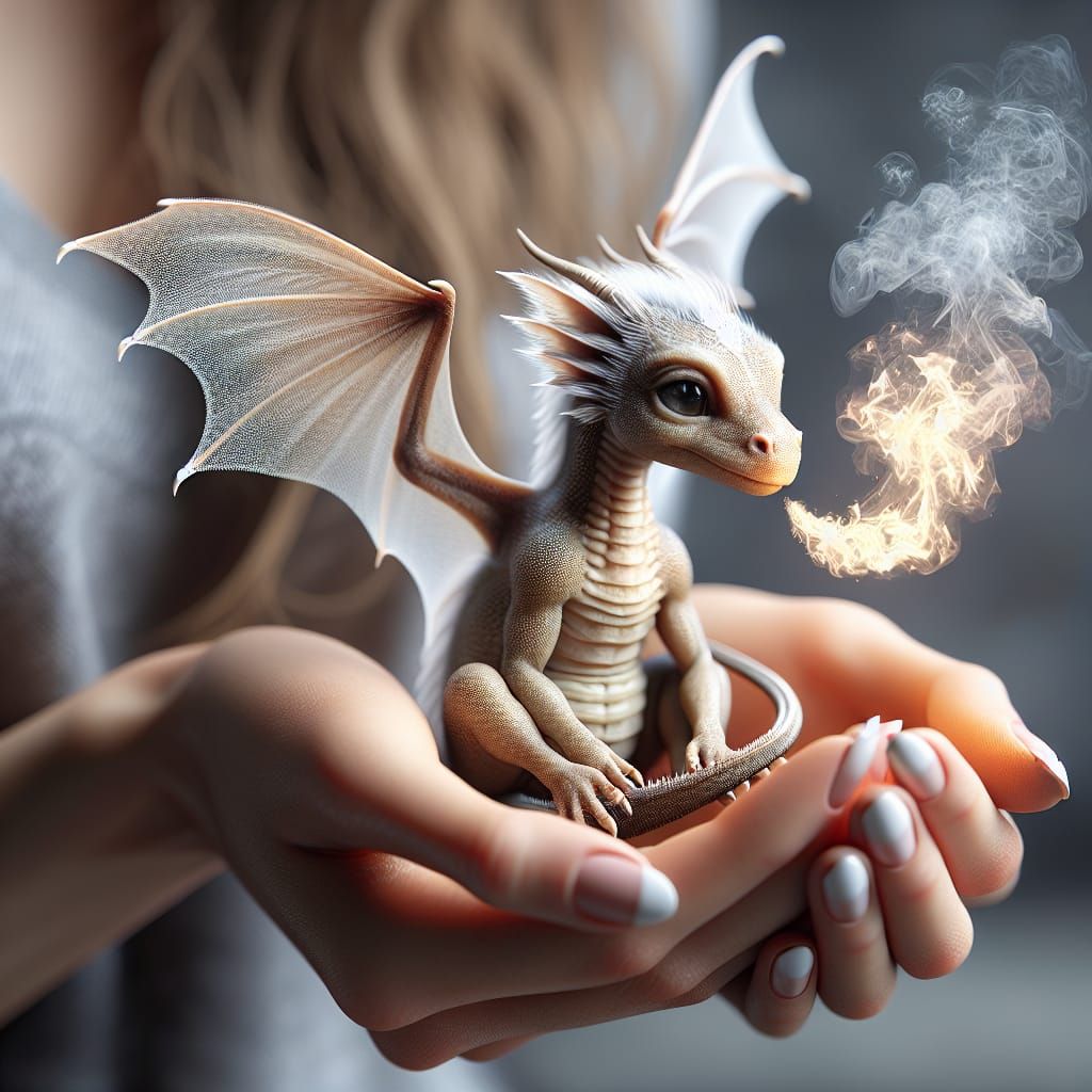 Miniature Dragon's First Spark of Flame