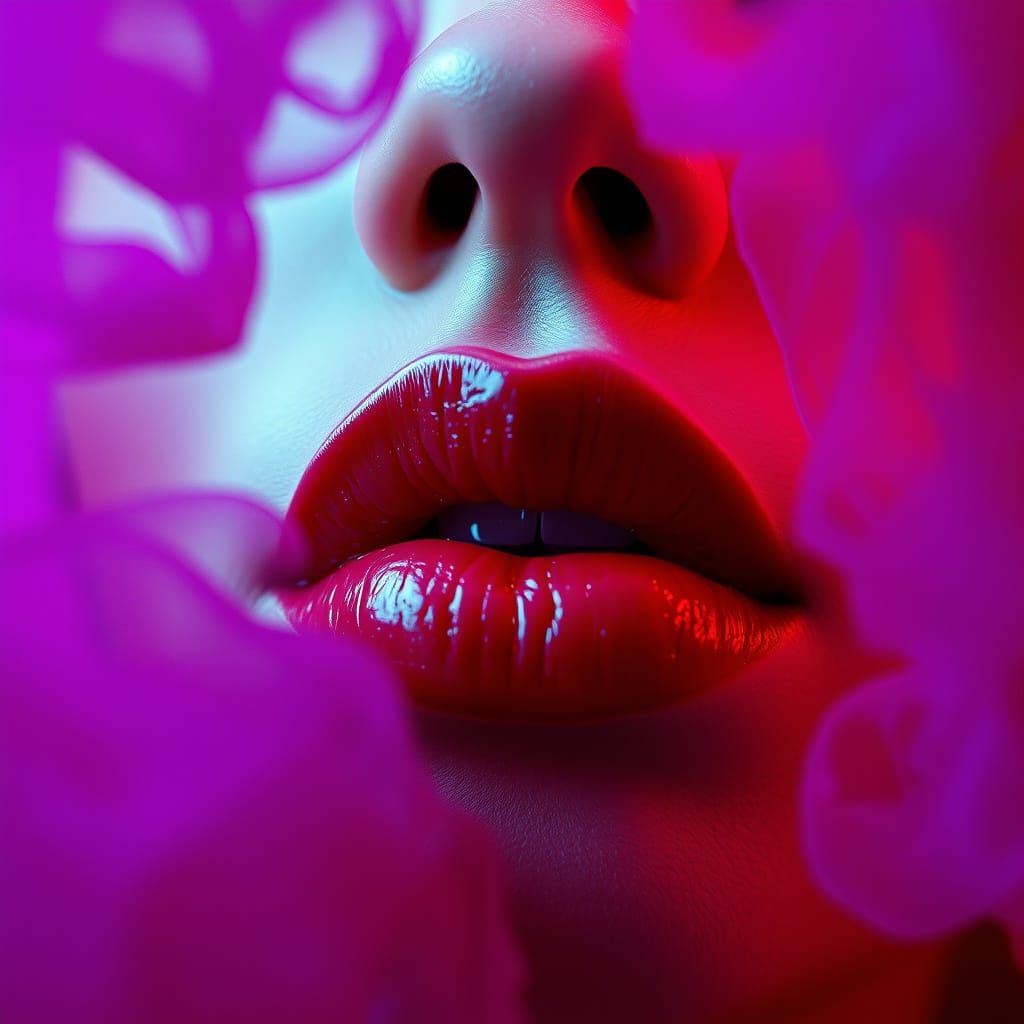 Ethereal Kiss in Violet Haze