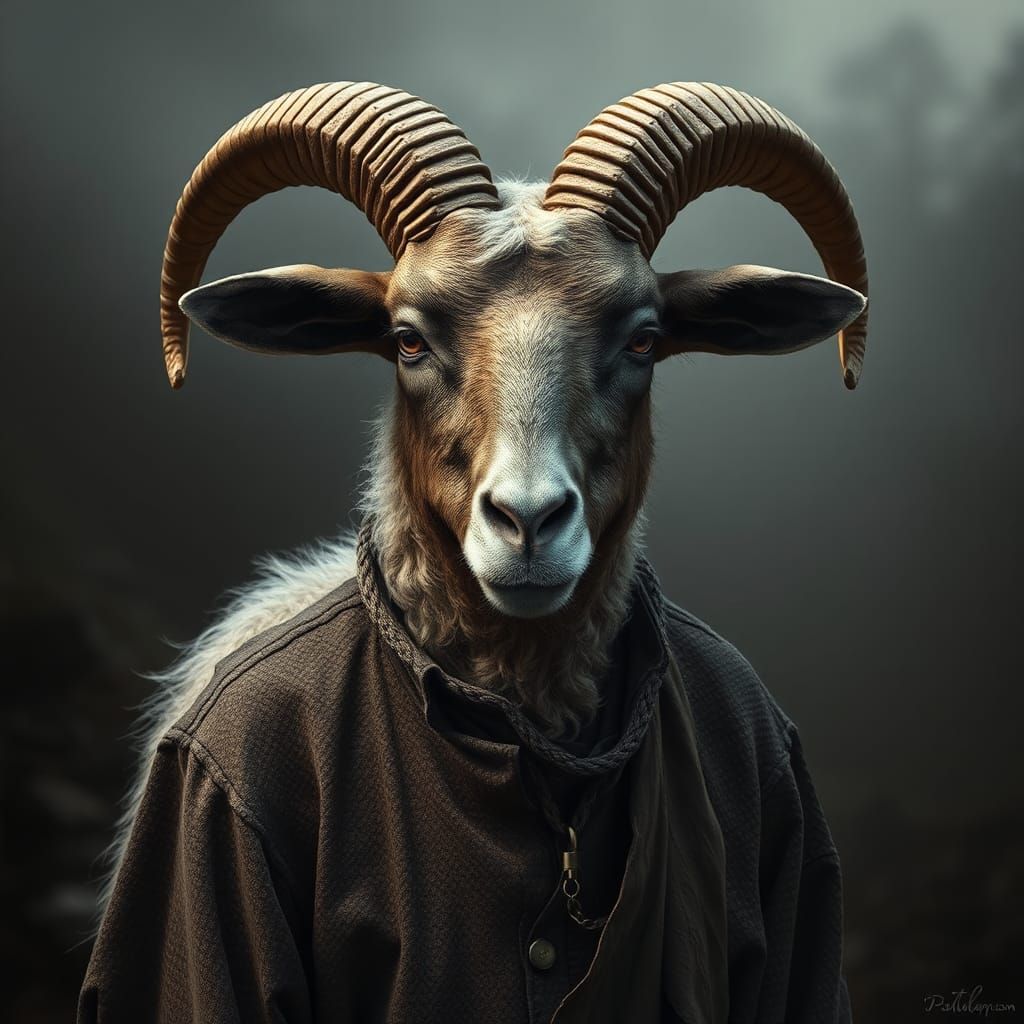 Corrupted Dwarf in a Nightmarish Landscape