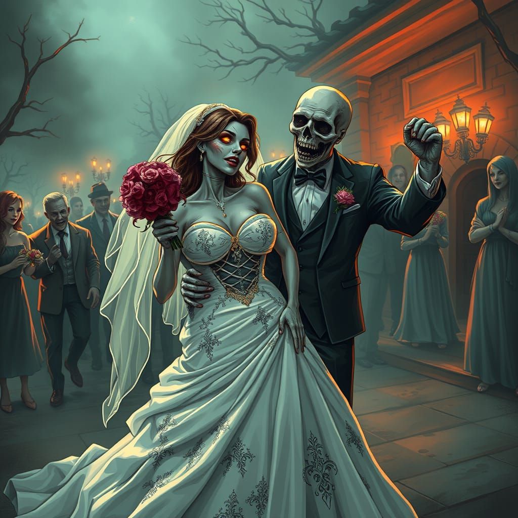A zombie wedding 1
