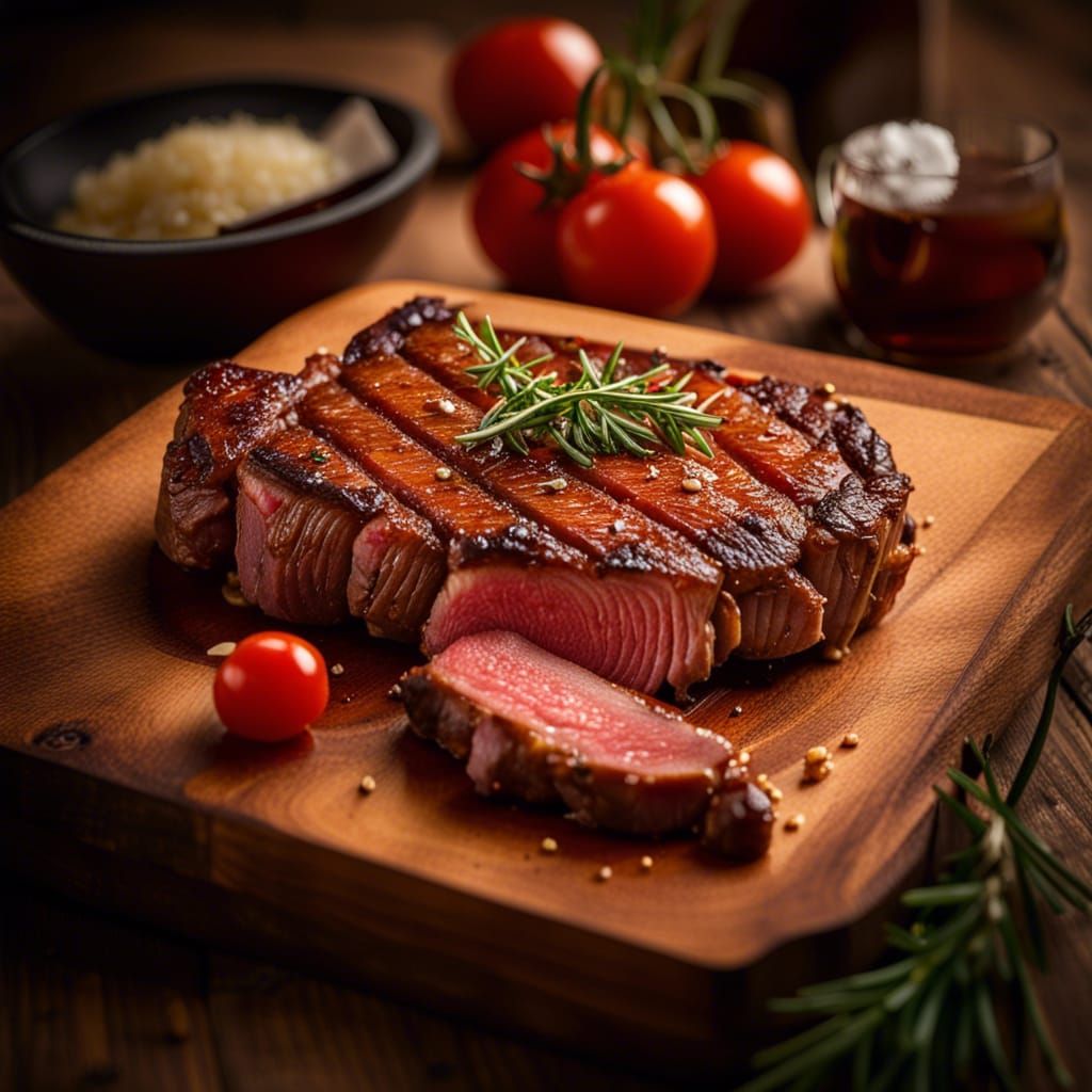 Delicious Fried Beef Steak, Professional High-Quality Photo