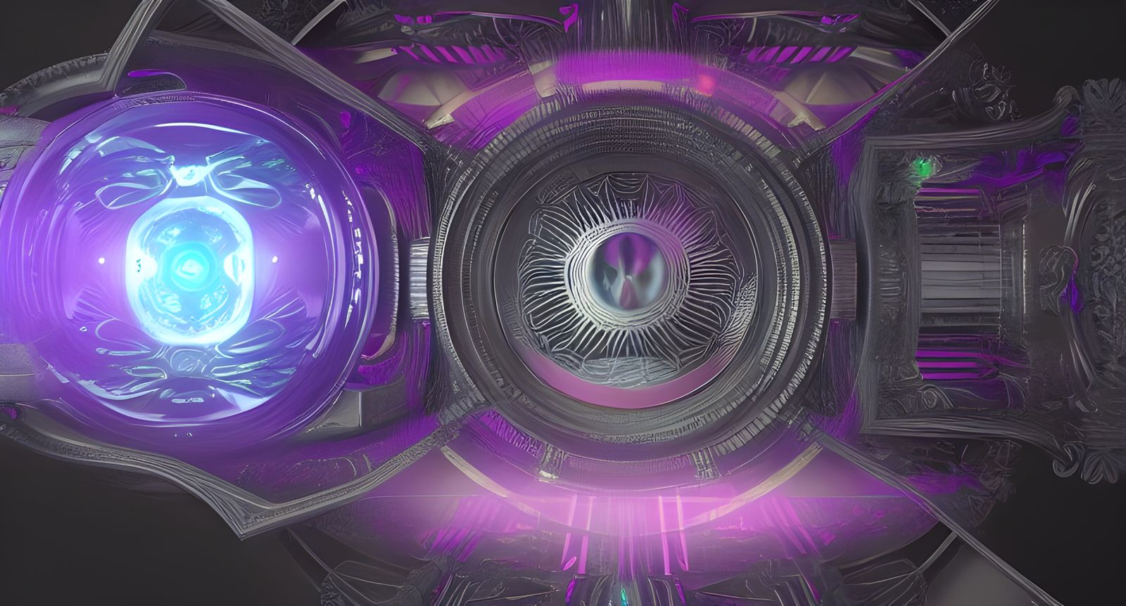 Hypnotic Alien Technology Concept Design in Digital Art