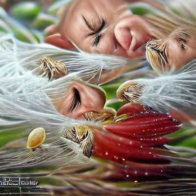 Angels' Joyful Tears on Seeds of Life: Detailed Painting