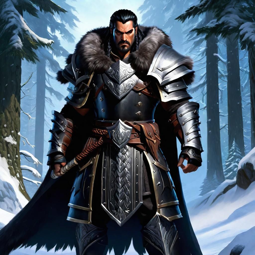 Fearsome One-Armed Goliath King in Warcraft Style