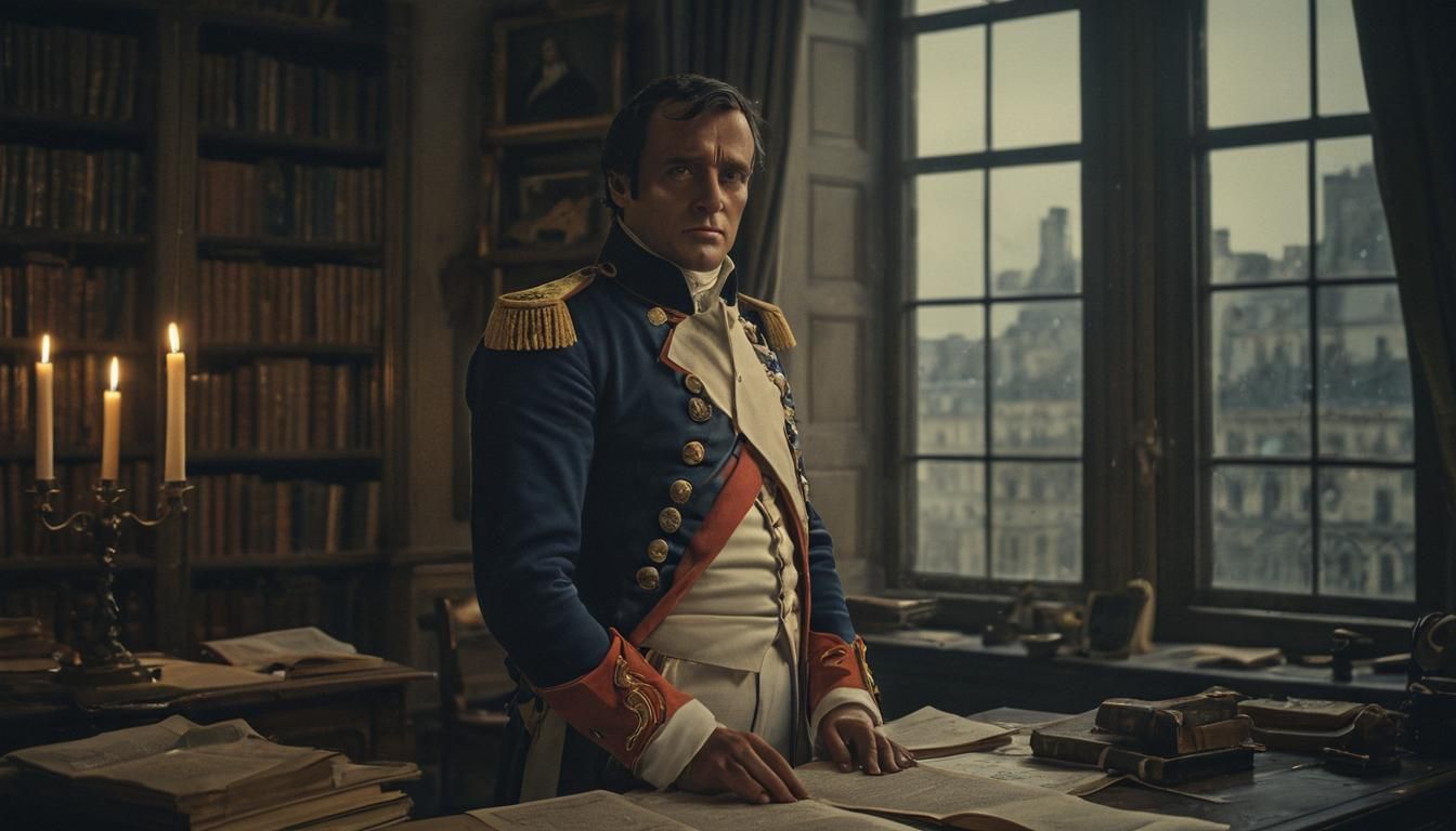 Napoleon Bonaparte Film Still: Ornate Study Scene