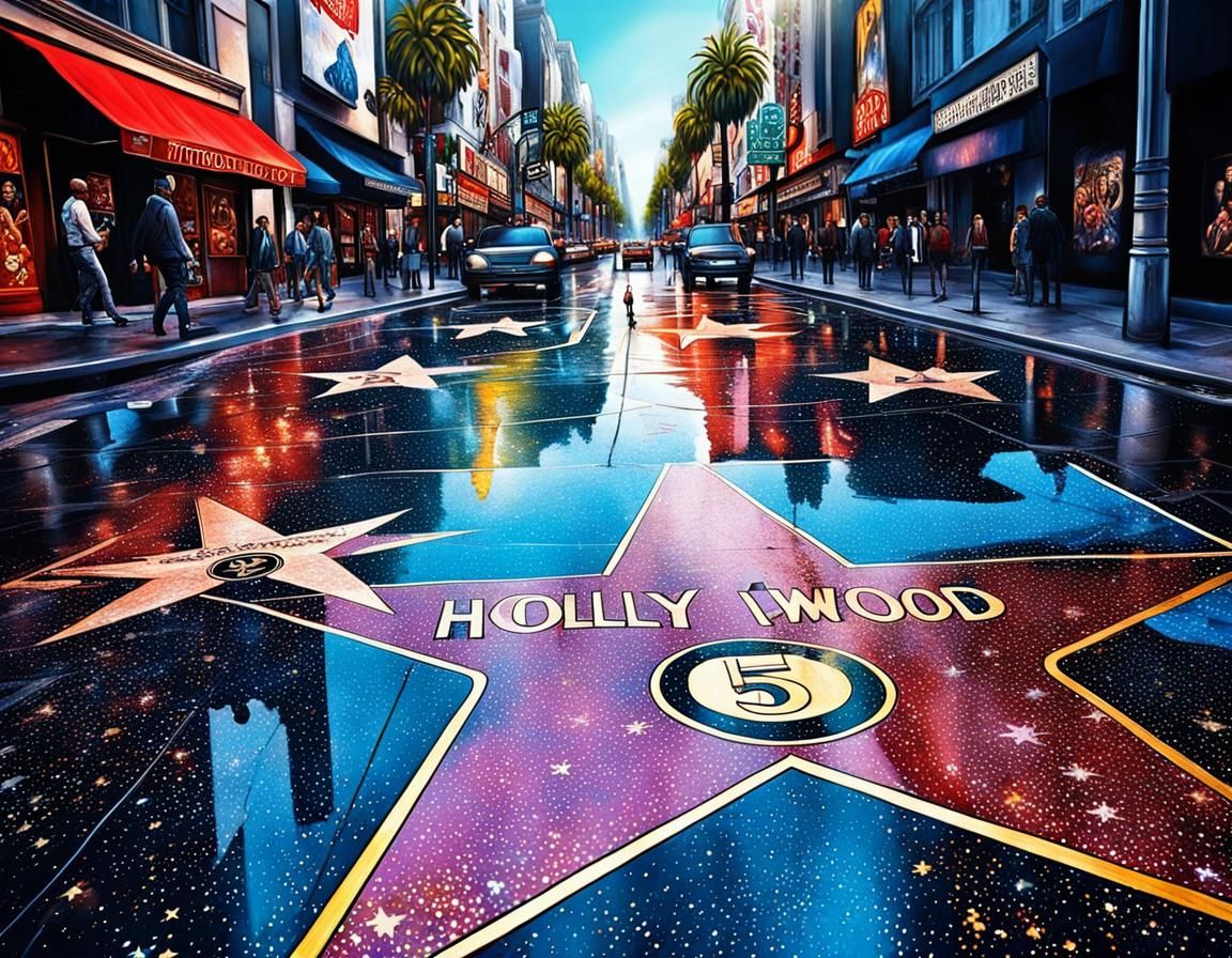 Hollywood, the avenue of stars!