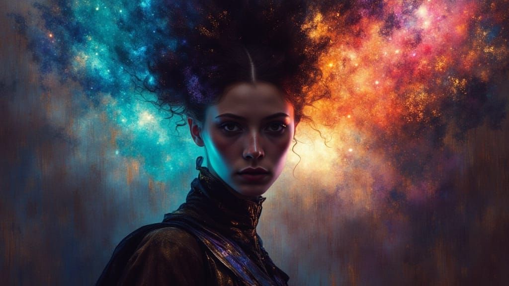 Morpheus Epic Portrait in Dreamlike Volumetric Lighting