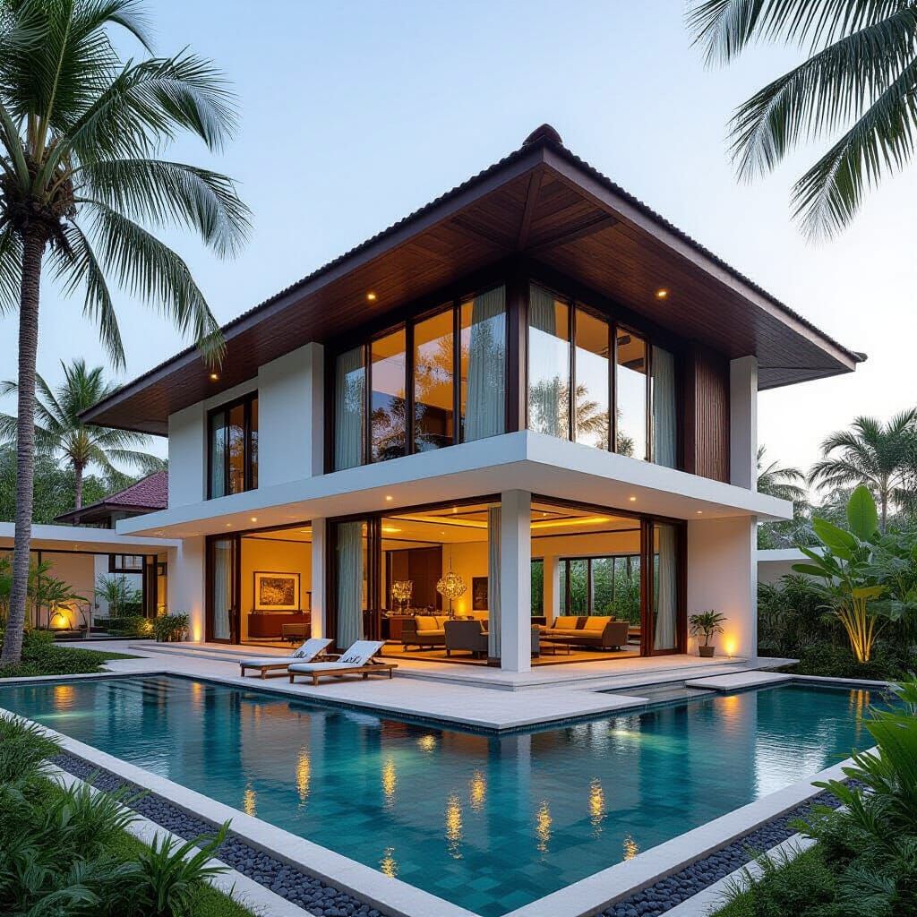 AI Interpretation of 'The Villa' Prompt