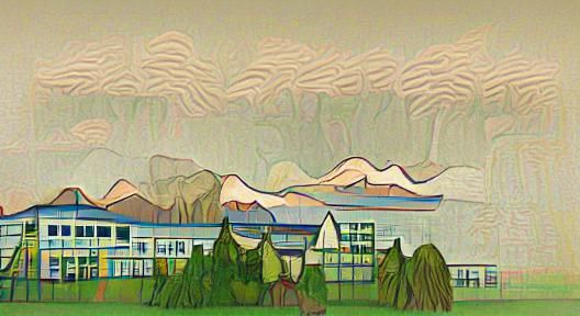 Vancouver School Style Landscape Illustration