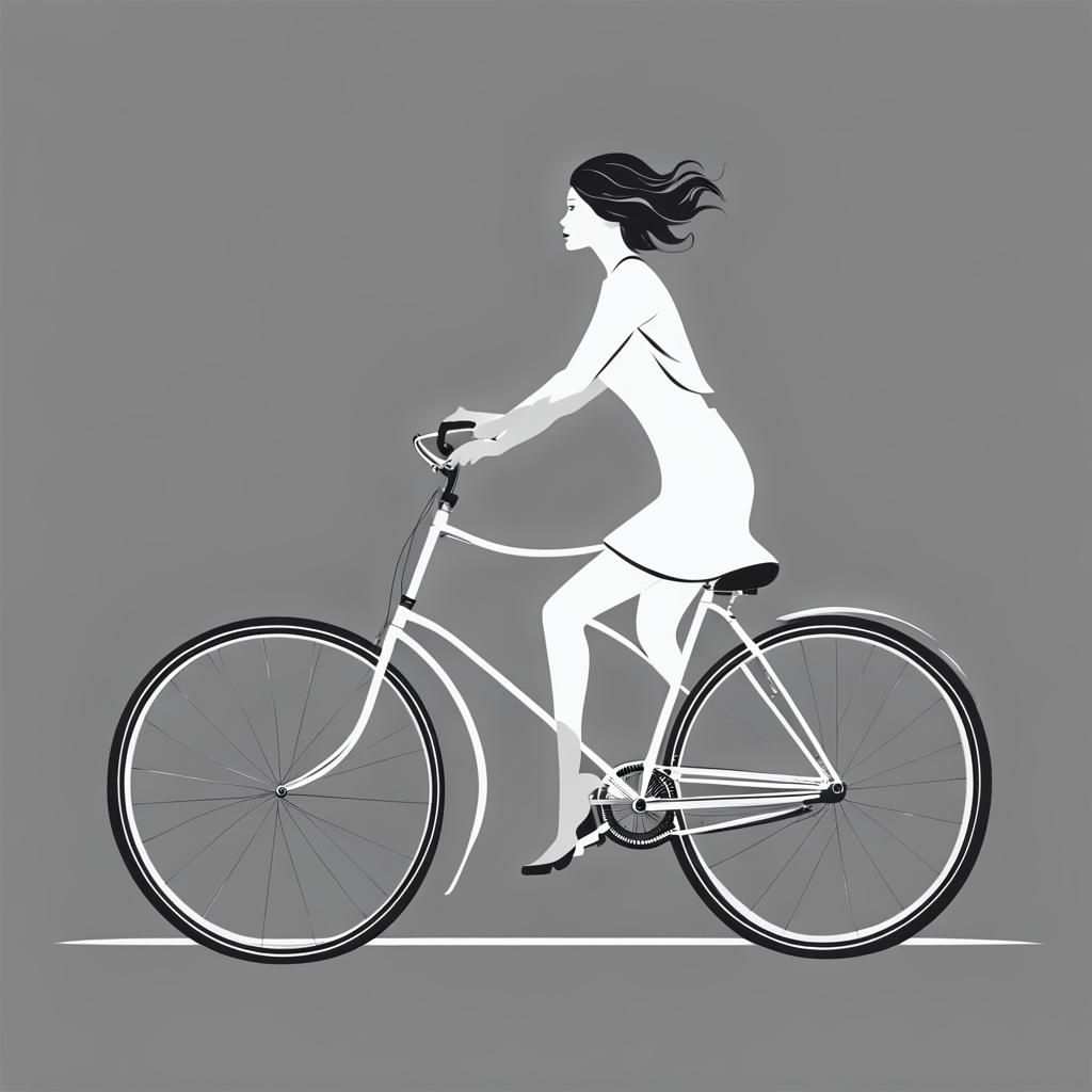 Riding bicycle