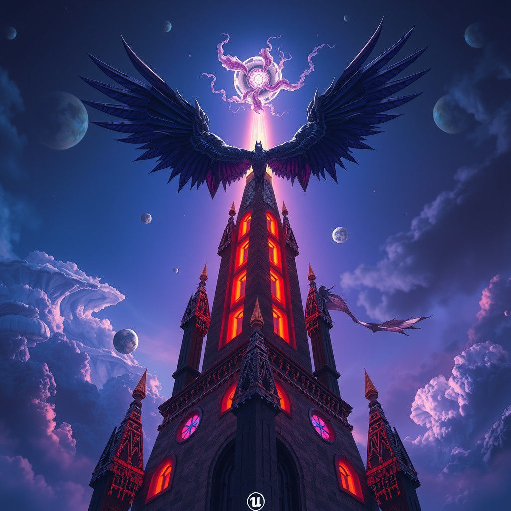 Majestic Dragon Hybrid on Mystical Spire