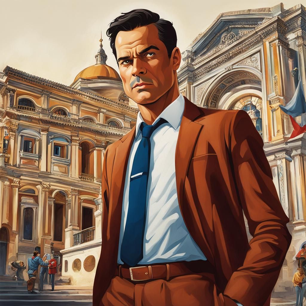 Strong and Confident Man Portrait
