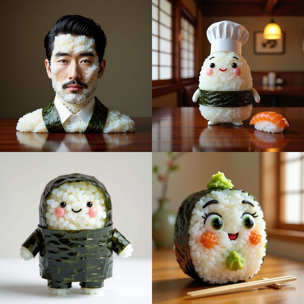 Sushi Rice Man Character