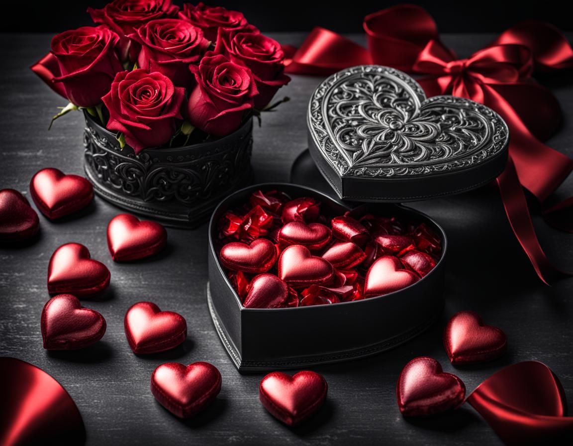 Valentine's Day: Hearts, Roses, and Candy