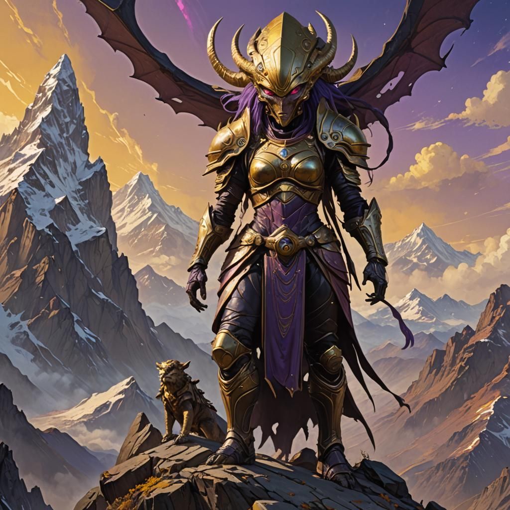 Alien Matriarch Invasion: Dark Fantasy Art