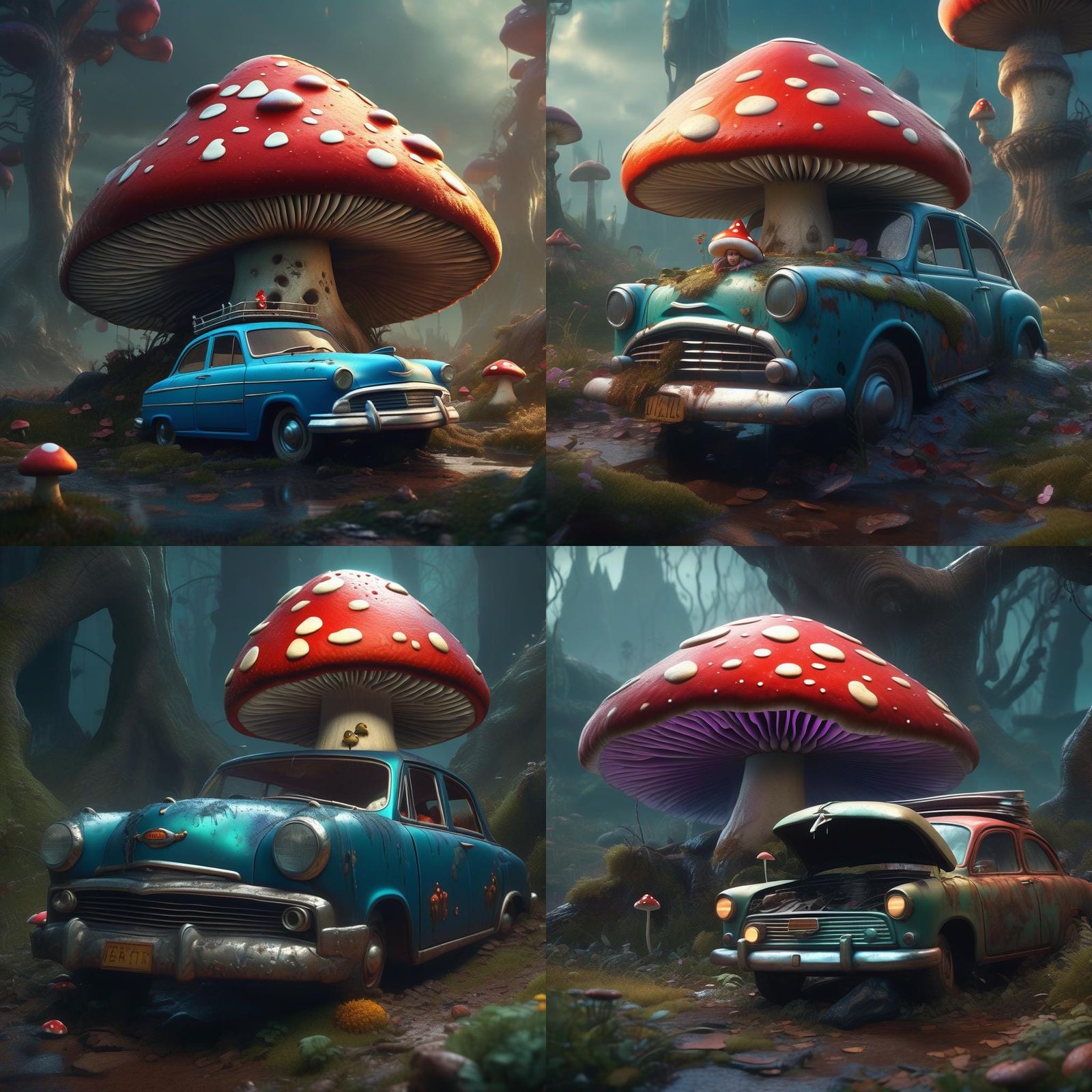 Princess Toadstool Crying Over Broken Car