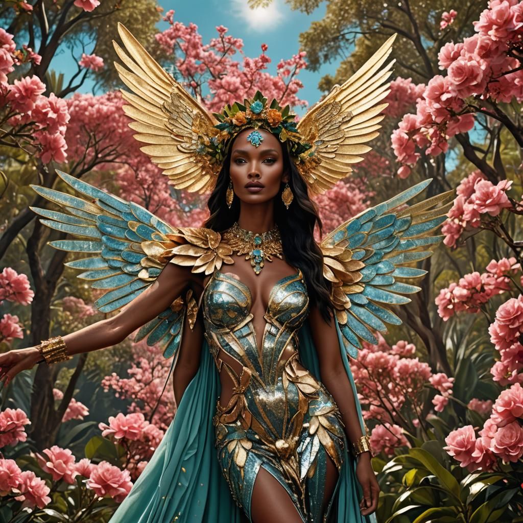 Victoria's Secret Models in Ethereal Fantasy Setting