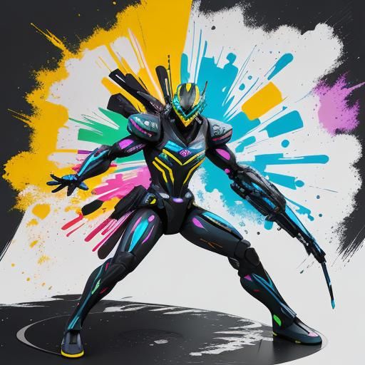 Geometric Logo Concept with Vibrant Colors and 3D Depth