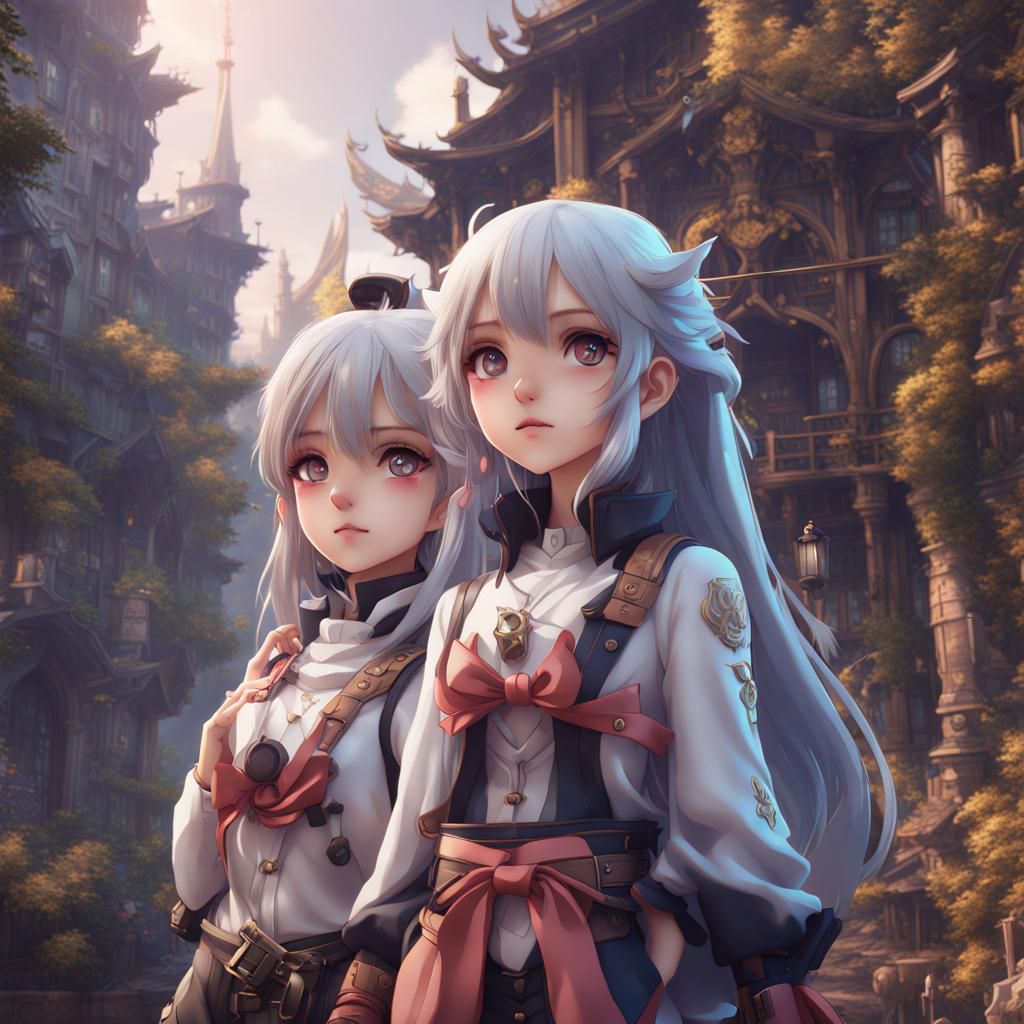 Anime Girls in Detailed Fantasy Art
