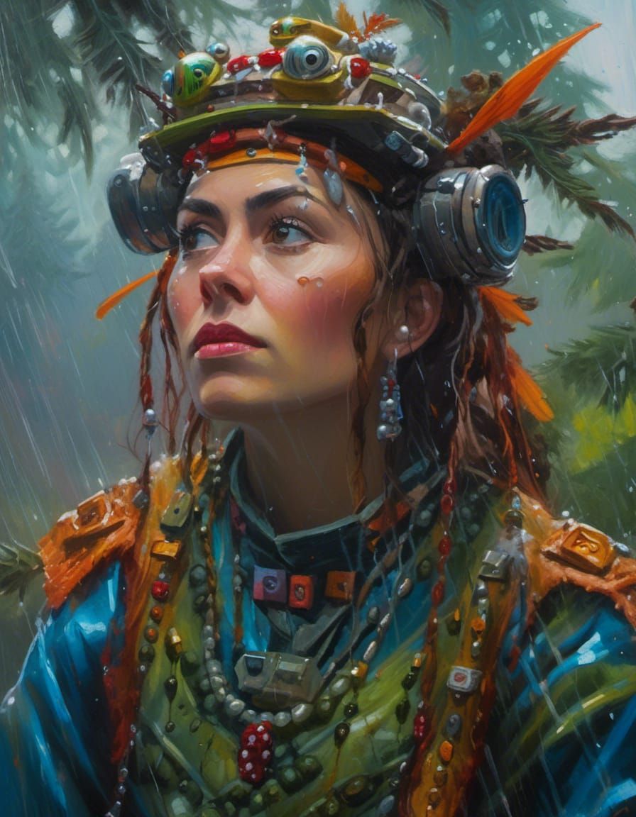 I like it when it's raining...It's like angels crying with m...