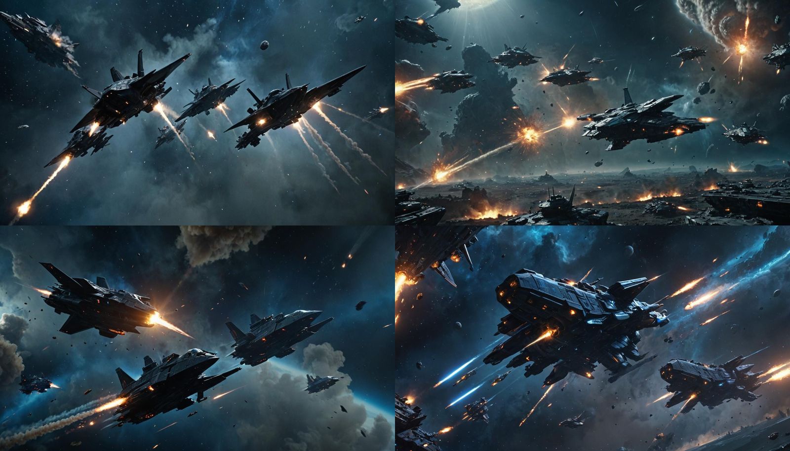 Epic Space Battle: Earth's Stealth Warships Attack