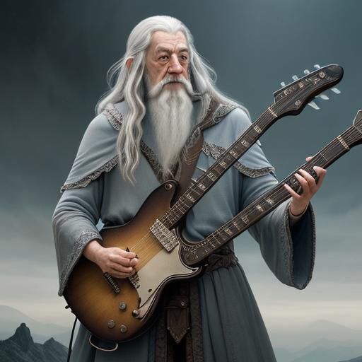 Gandalf Shreds: Epic Guitar Performance
