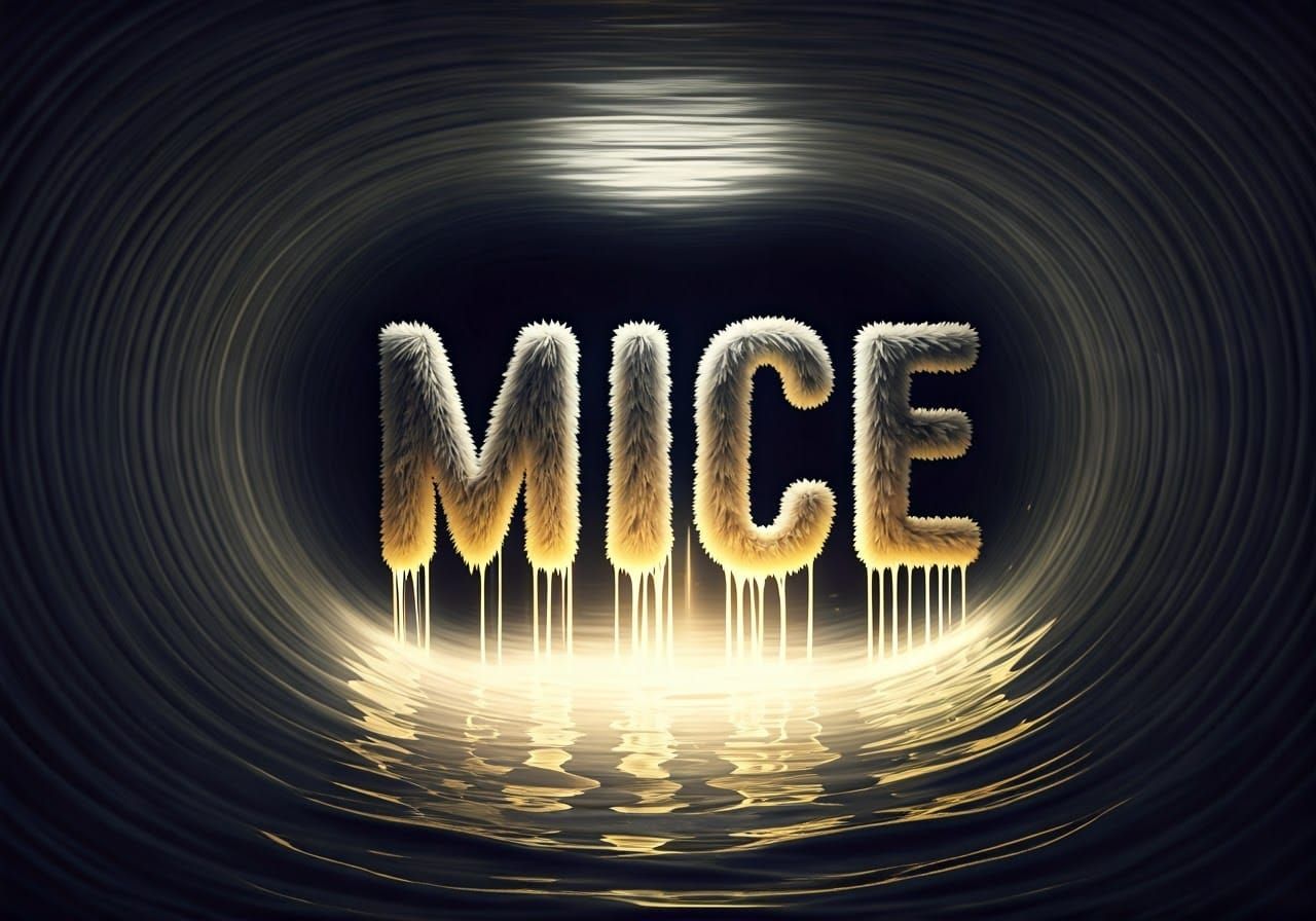 Eerie 4D Word Art in a Sewer Lair