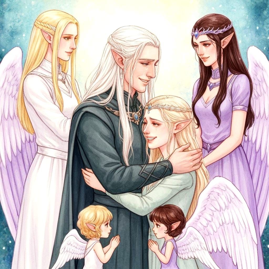 Elven Family Reunion: Tears of Joy and Angelic Watchers