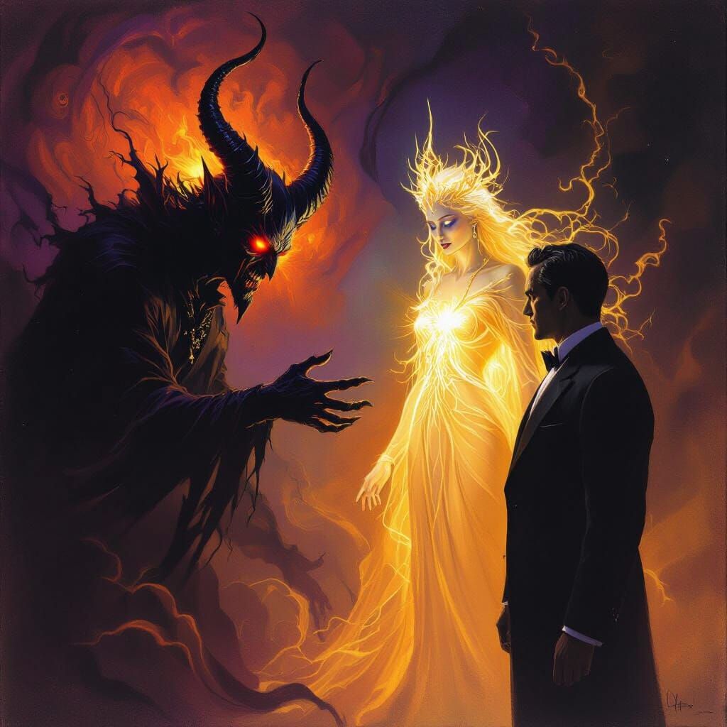 Ethereal Goddess Repels Evil Demon, Corrupt Lawyer Targeted