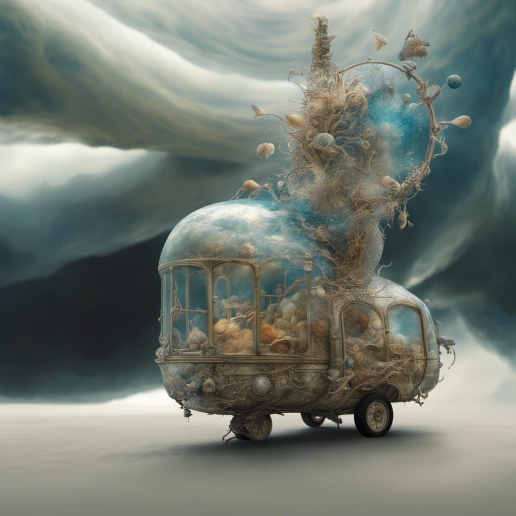 Powered by a one-of-a-kind Engine - Supposed to run on Ether. The Wagon hasn't moved in 200 years... Ether Does Not Exis...