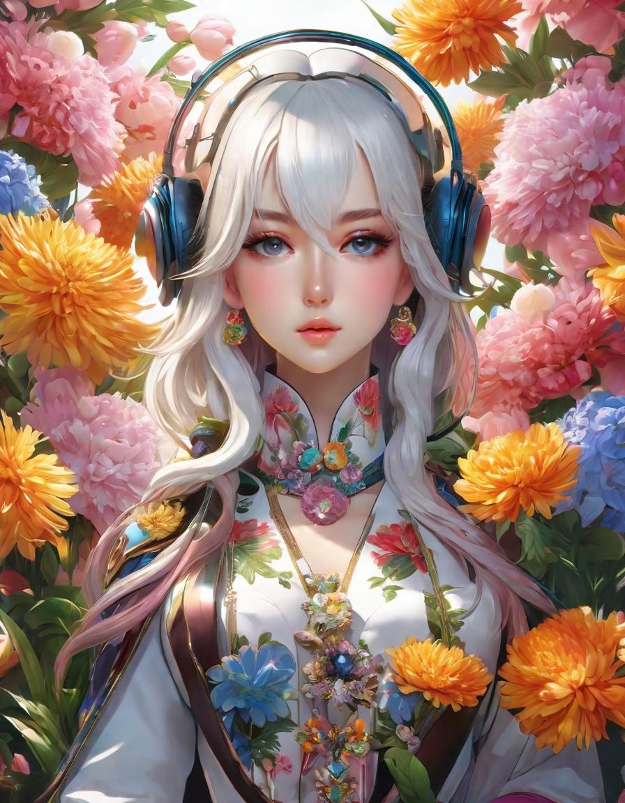 Floral Portrait.