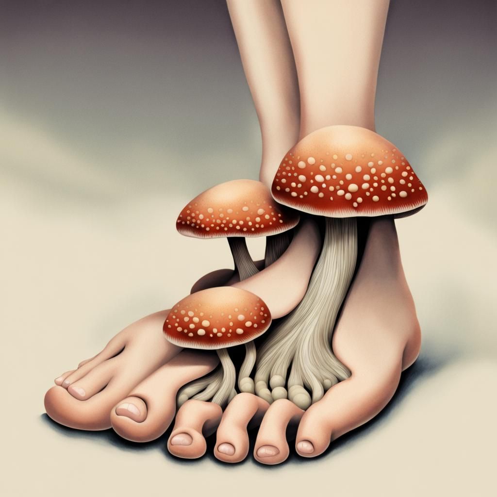 Foot with Fungi: A Botanical Anomaly