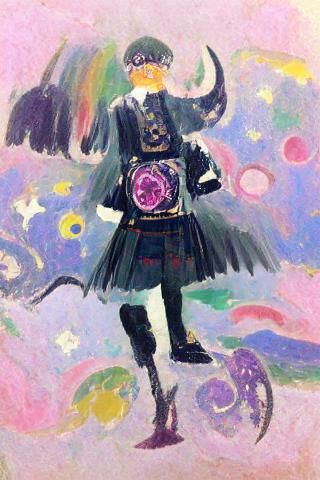 Retrofuturist Magical Girl Transformation, Abstract Art