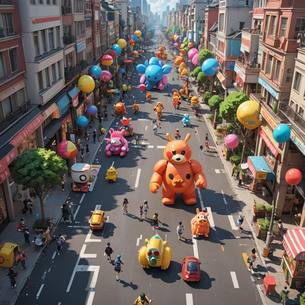 Giant Toy Boulevard: 3D Anime Art
