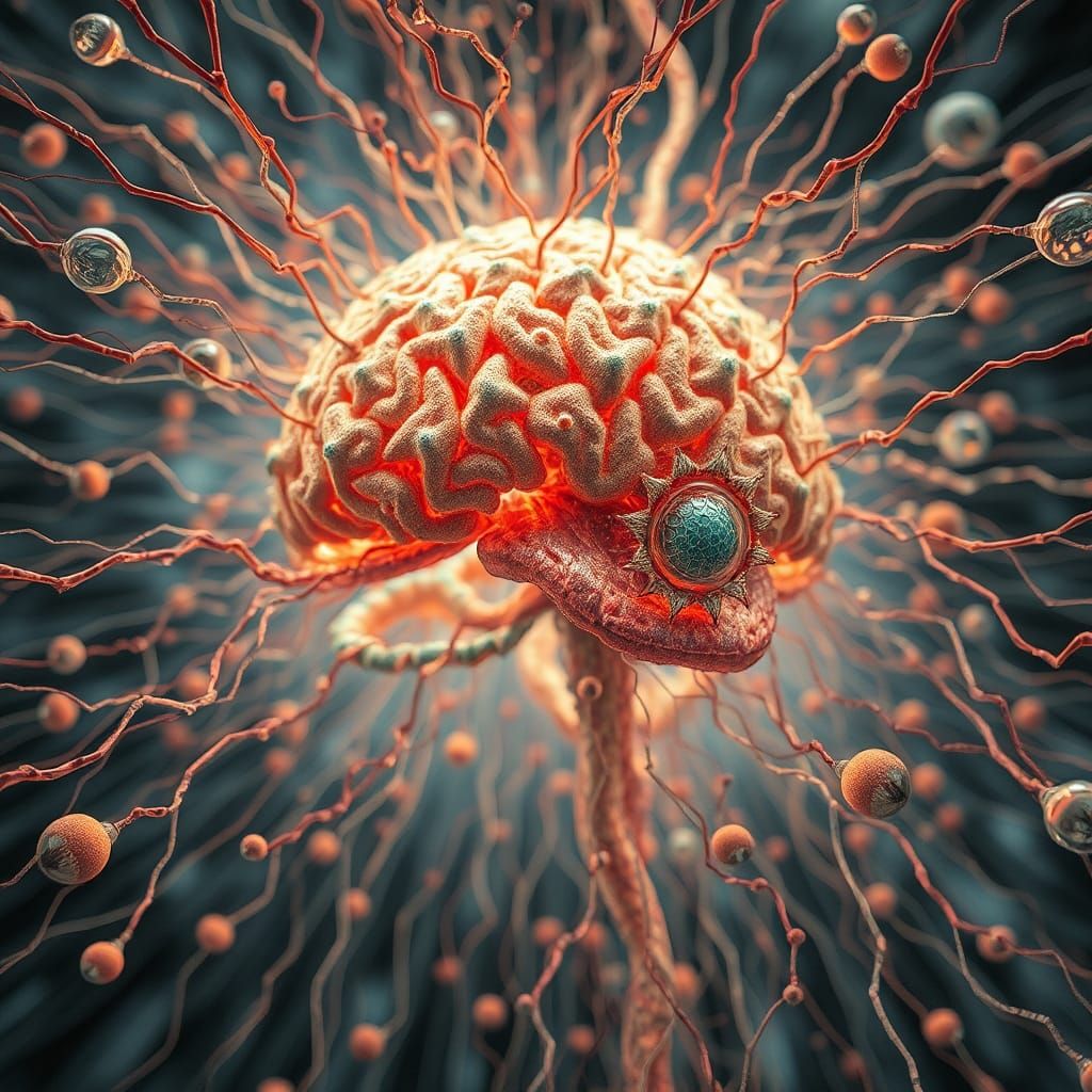 Brain Network User Illusion in Watercolor Style