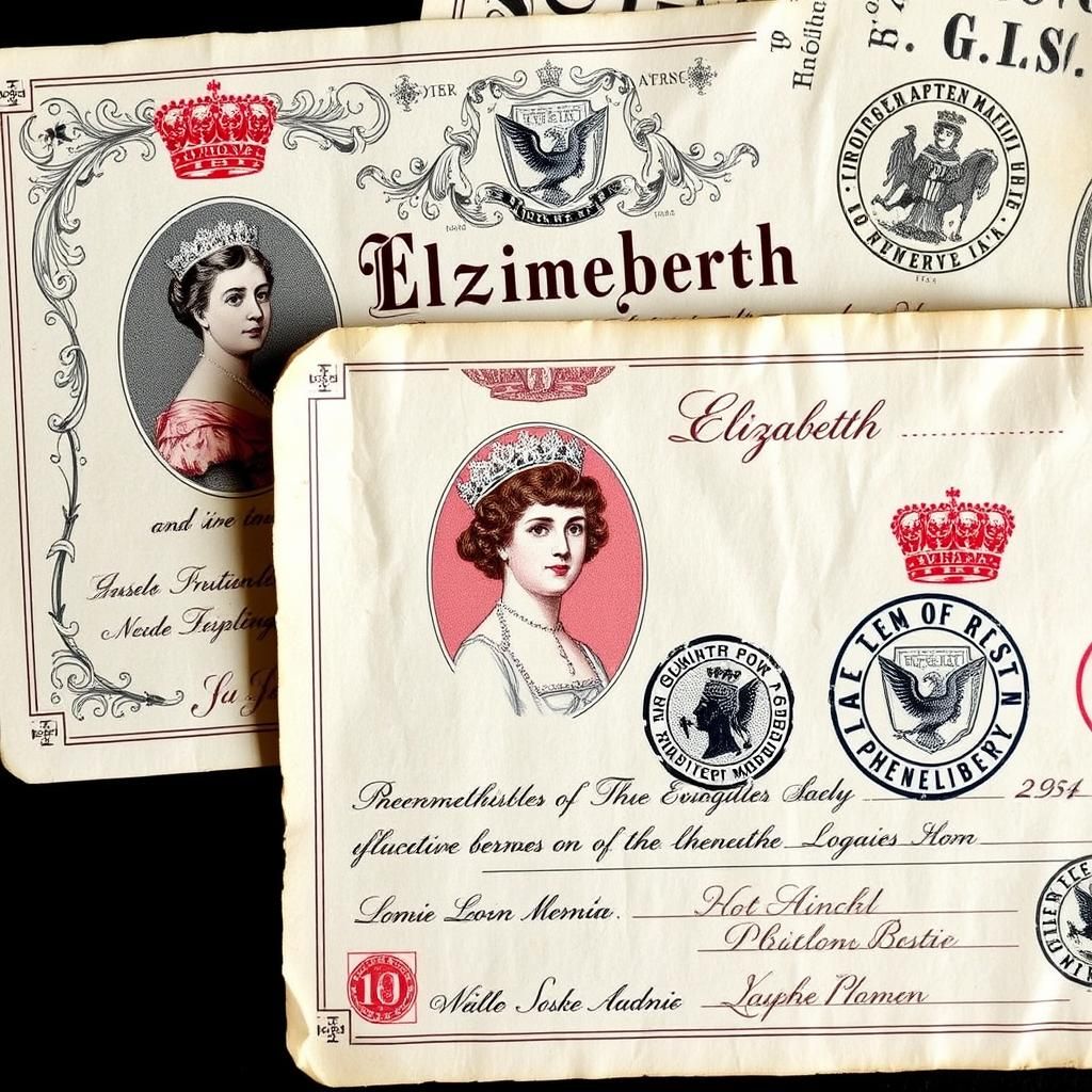 Victorian Identity Papers for Queen Elizabeth