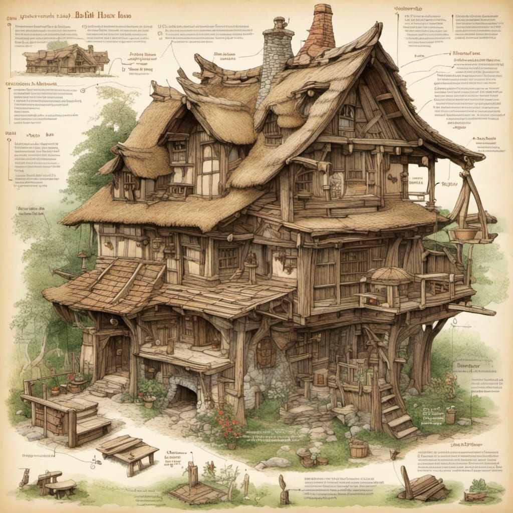 Hobbit House Japanese Joinery Architecture Diagram