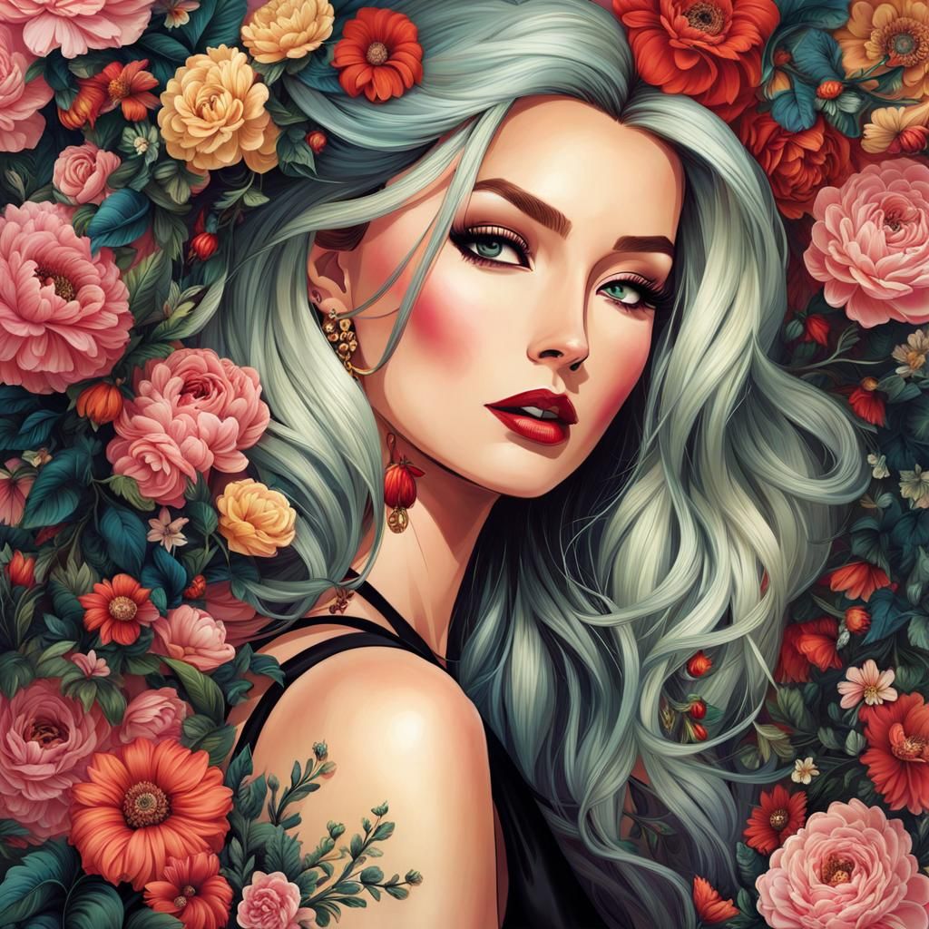 Stunningly Beautiful Woman Generated by AI