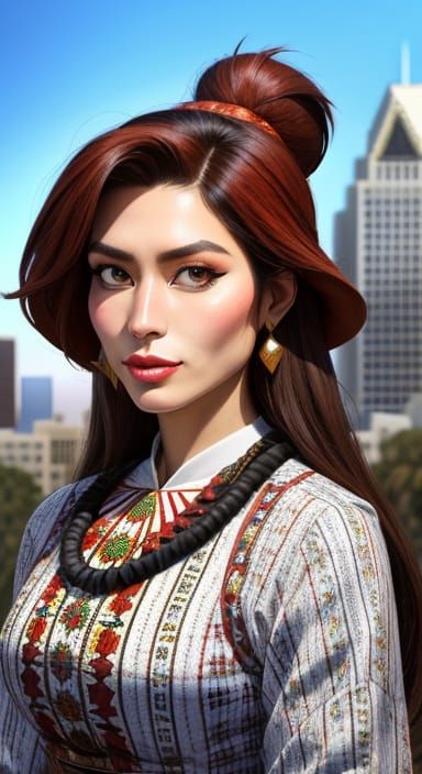 Symmetrical Goddess of Downtown LA