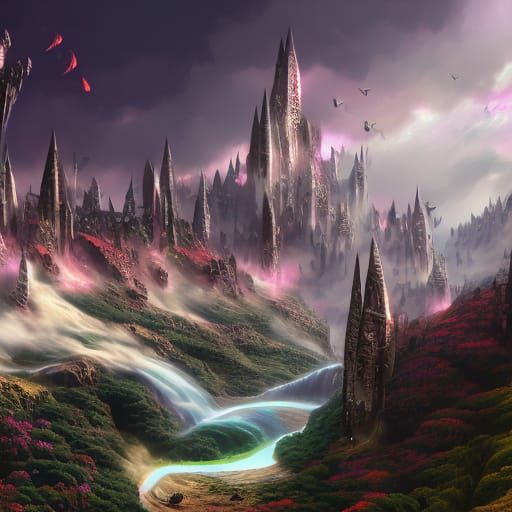 Majestic Dragon with Scaly Wings in Grim Dark Style