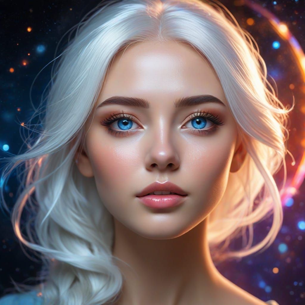 Stardust Whispers: Juliana's Odyssey through the Celestial Realm