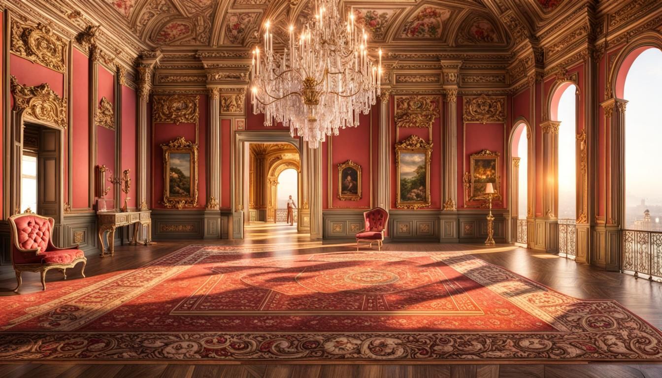 Romantic Palace Interior Scene